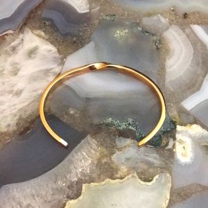 MVMT slim gold cuff bracelet